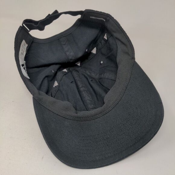 Adidas 3 Stripes Strapback Hat Black OSFA Embroidered Logo Adjustable - Picture 6 of 7
